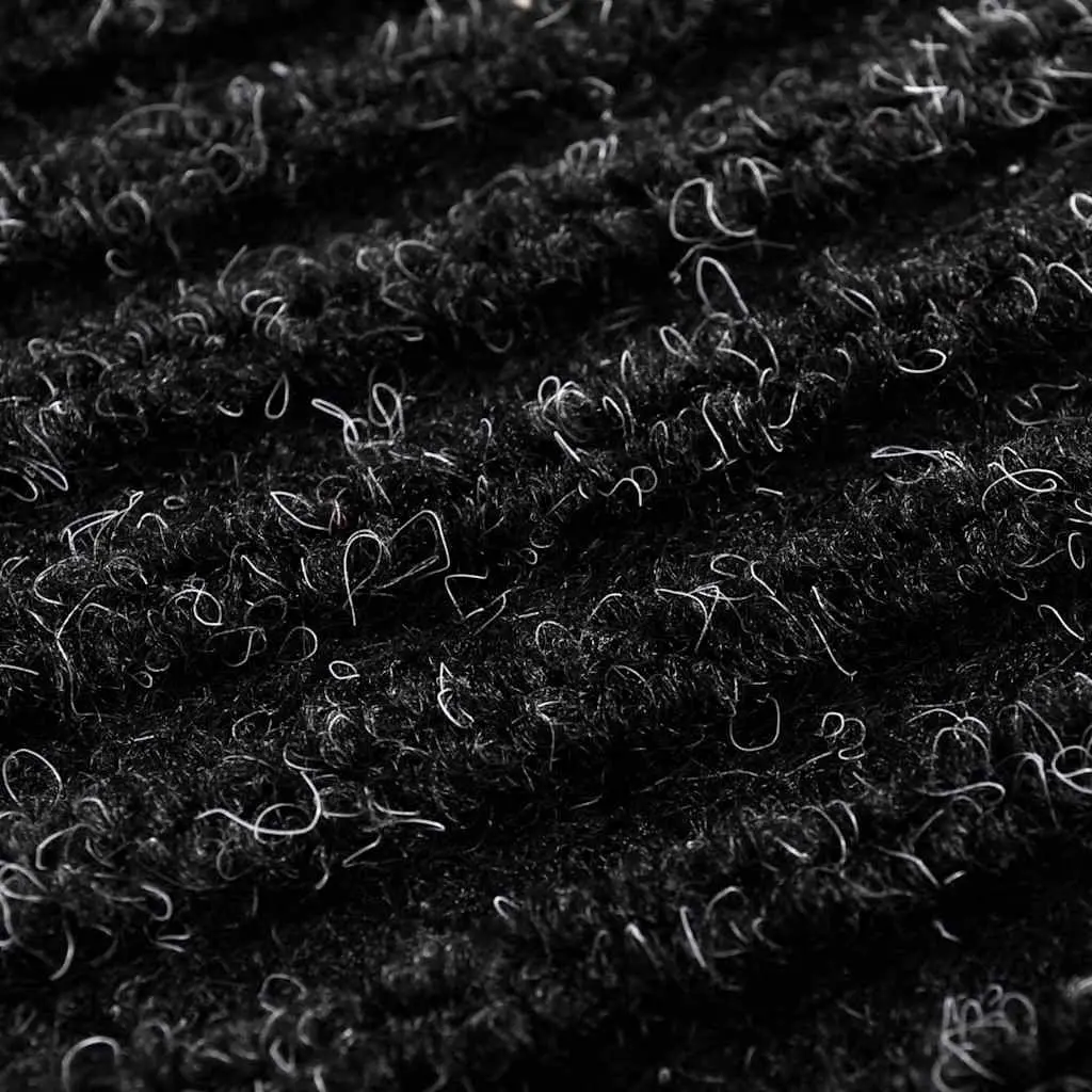 Door Mat Black 90 x 120 cm PVC Non-Slip Backing Home Office Entrance