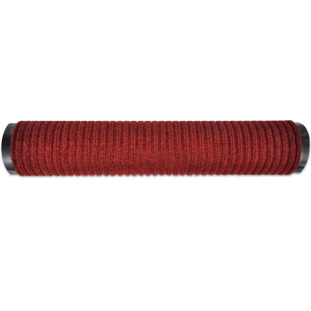 Door Mat Red 90 x 150 cm PVC Non-Slip Backing Indoor Outdoor Rug
