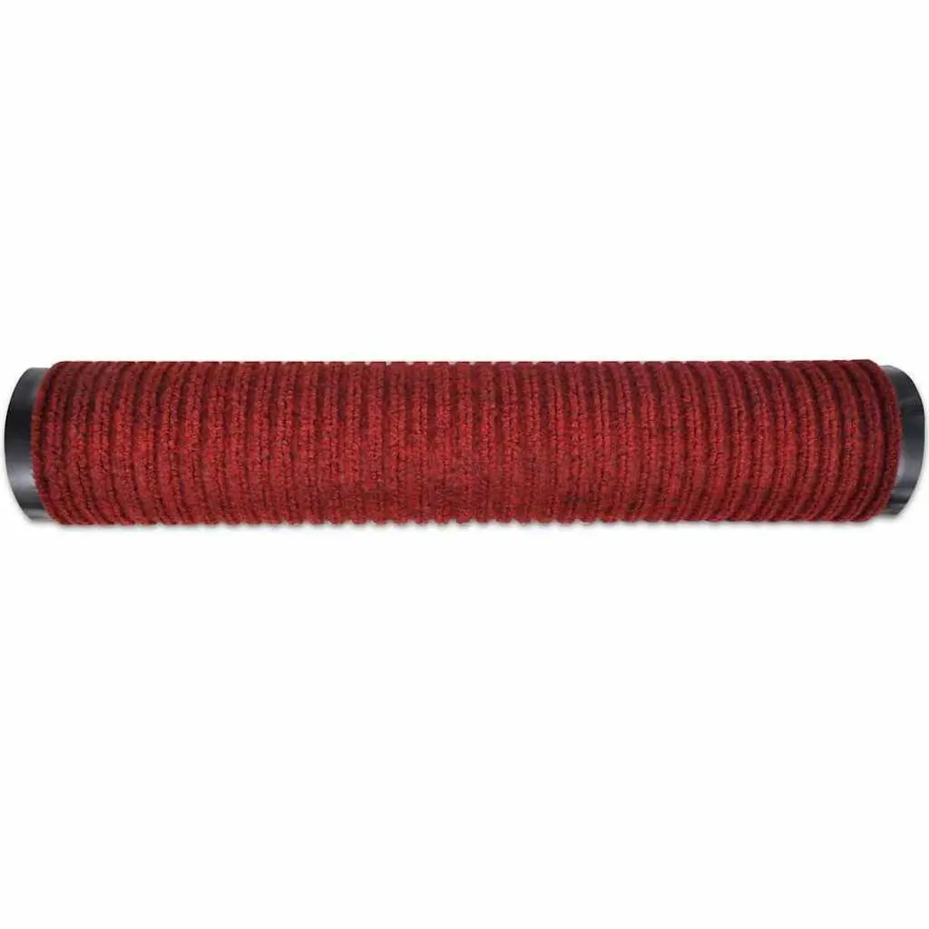 Door Mat Red 120 x 180 cm Non-slip PVC Backing Indoor Outdoor