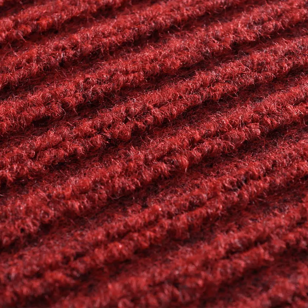 Door Mat Red 120 x 180 cm Non-slip PVC Backing Indoor Outdoor