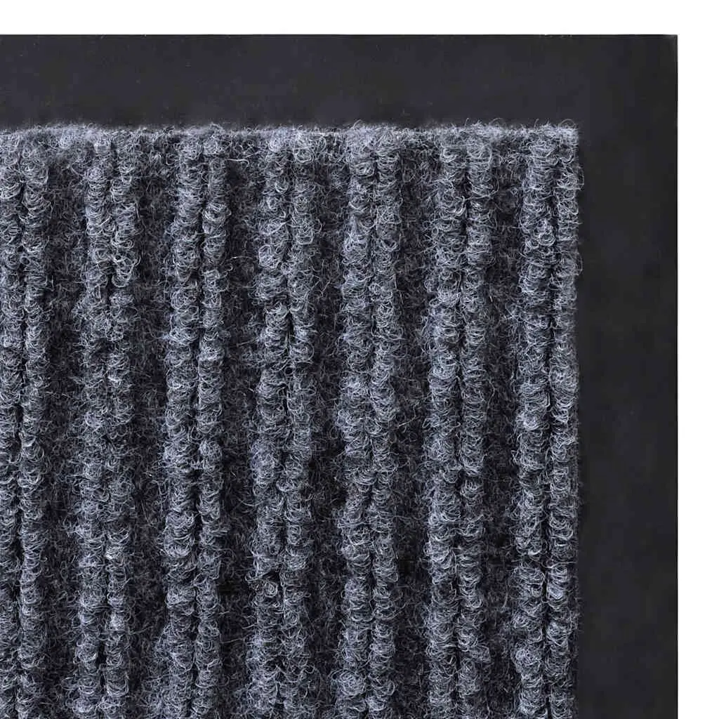 Grey Door Mat 90x120cm Indoor Outdoor Non-Slip Backing Easy Clean