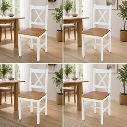 Compact & Stylish 4 Piece Dining Chair Set