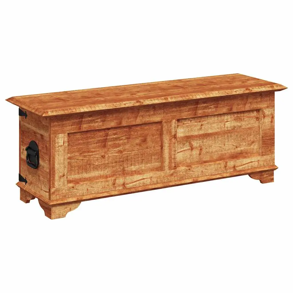 Storage Chest Solid Wood Handmade Rough Mango Brown Cabinet Box Bedroom Living