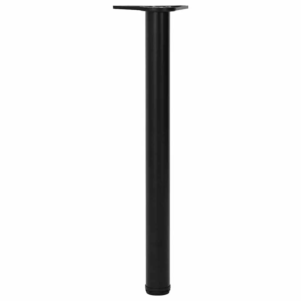Table Legs Black 710 mm Adjustable Set 4 pcs Replacement Furniture Support
