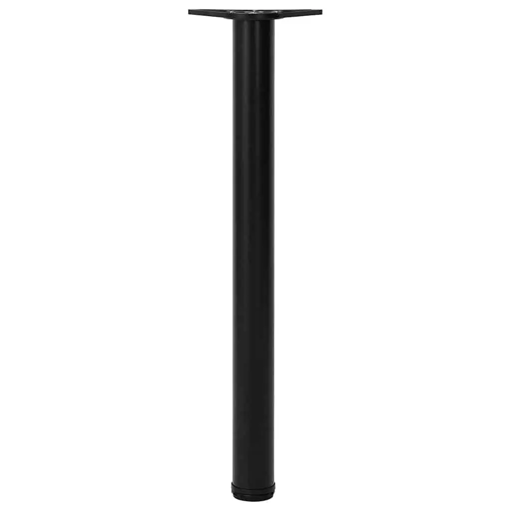 Table Legs Black 710 mm Adjustable Set 4 pcs Replacement Furniture Support