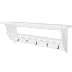 Compact Baroque Coat Rack with Functional Shelf