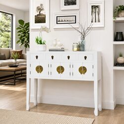 Concise and Stylish Solid Wood Storage Cabinet