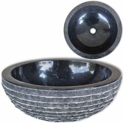 Stylish Black Marble Sink, Perfect for Any Bathroom