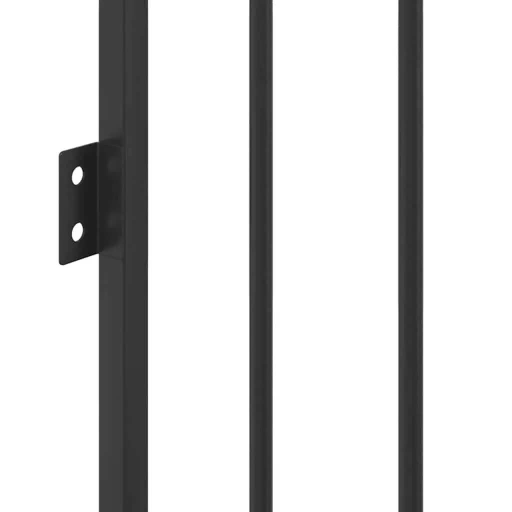Fireplace Fence Black Steel Swing Gate Pet Safety Barrier