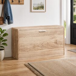 Brown Shoe Storage Bench for Entryways