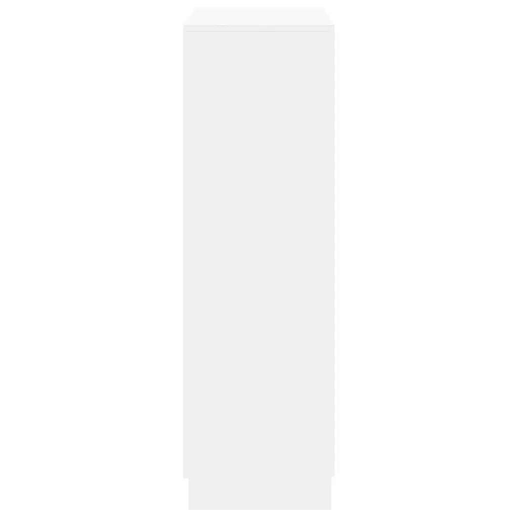 Shoe Cabinet White 7 Shelves 2 Doors Storage Organiser Entryway Hall Closet