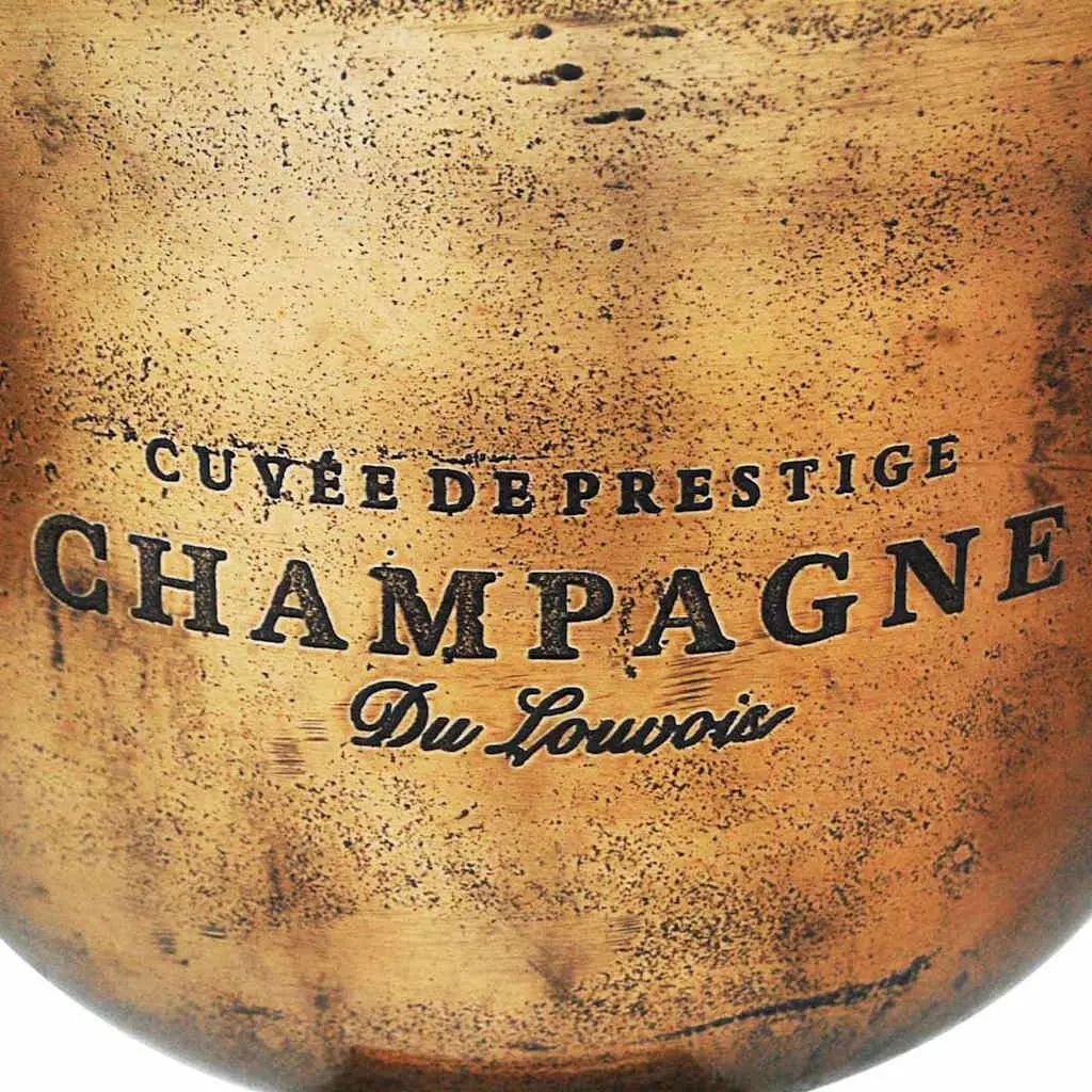 Trophy Cup Champagne Cooler Brown with Handles Spacious Interior for Ice Storage