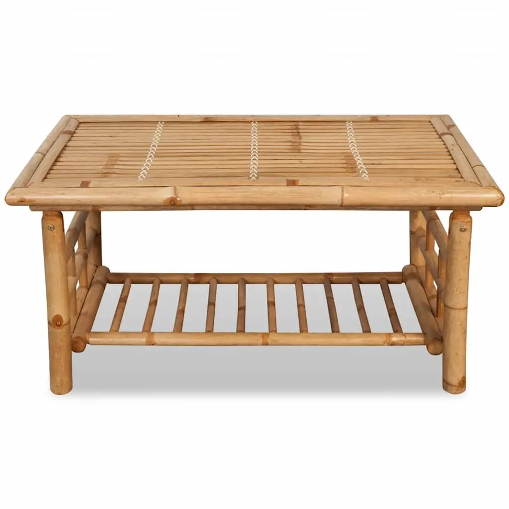 Coffee Table Brown Bamboo 90x50x45cm Weather-resistant Durable Construction