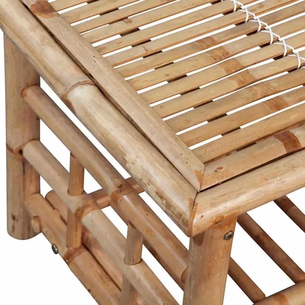Coffee Table Brown Bamboo 90x50x45cm Weather-resistant Durable Construction