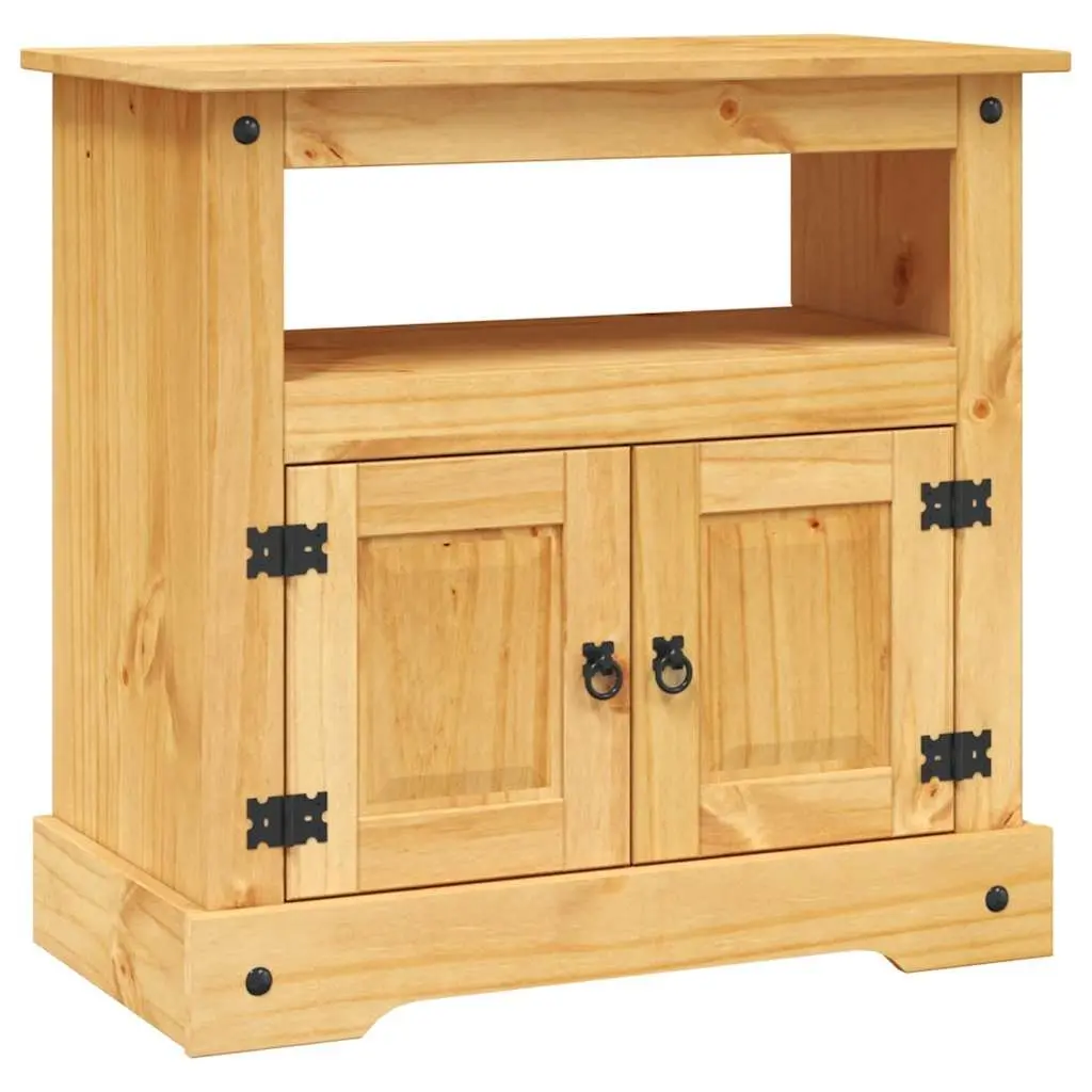 TV Cabinet Brown Rustic 80 x 43 x 78 cm Living Room Entertainment Unit Storage Shelf