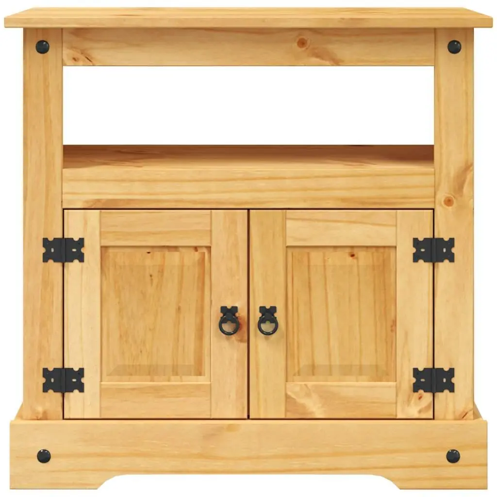 TV Cabinet Brown Rustic 80 x 43 x 78 cm Living Room Entertainment Unit Storage Shelf