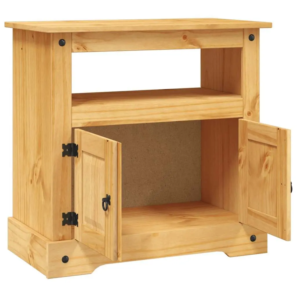 TV Cabinet Brown Rustic 80 x 43 x 78 cm Living Room Entertainment Unit Storage Shelf