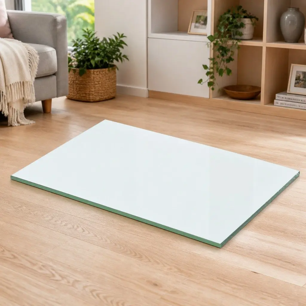 Glass Shelf Panel Transparent 50 x 25 cm Tempered Glass Construction
