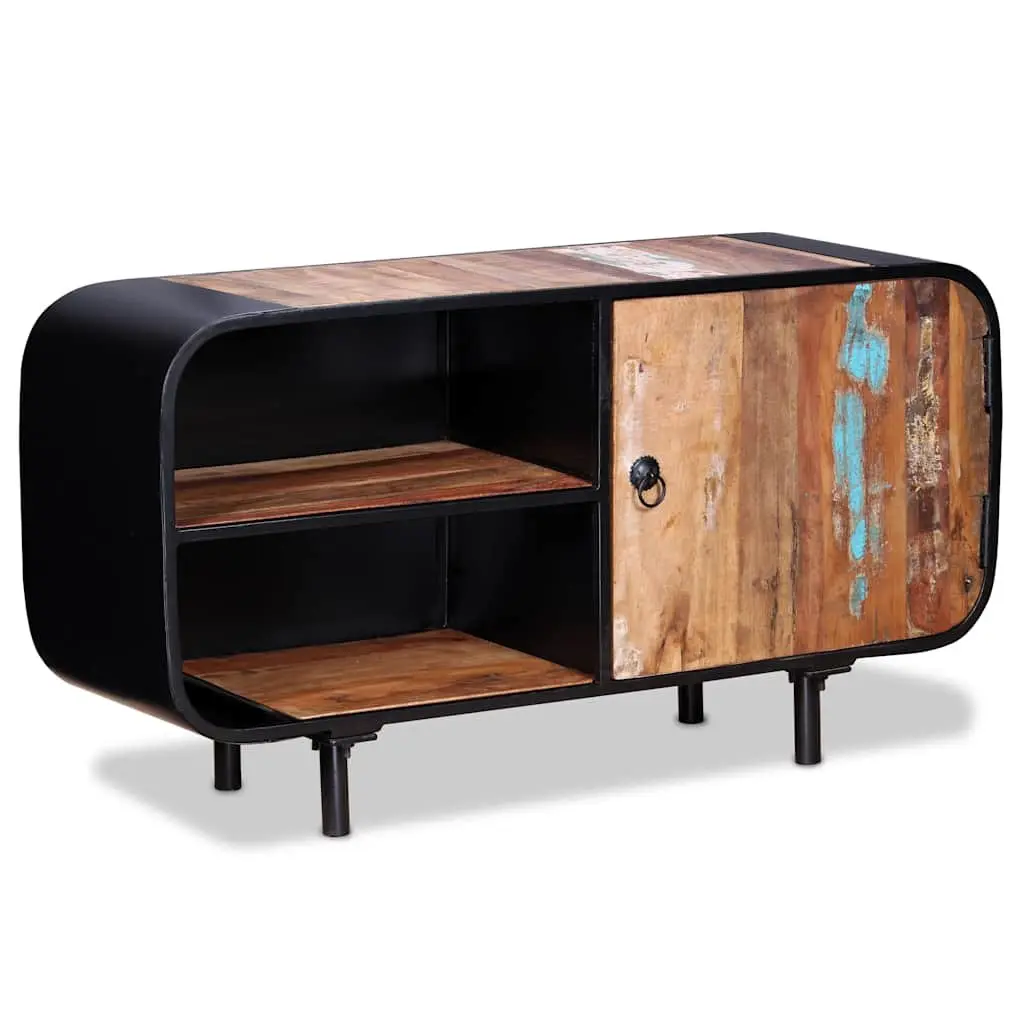 Reclaimed Wood TV Cabinet Brown 90x30x48cm Industrial Style Lowboard Sideboard Unit