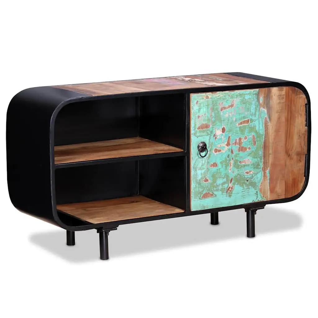 Reclaimed Wood TV Cabinet Brown 90x30x48cm Industrial Style Lowboard Sideboard Unit