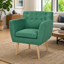 Concise and Reliable Green Armchair Option