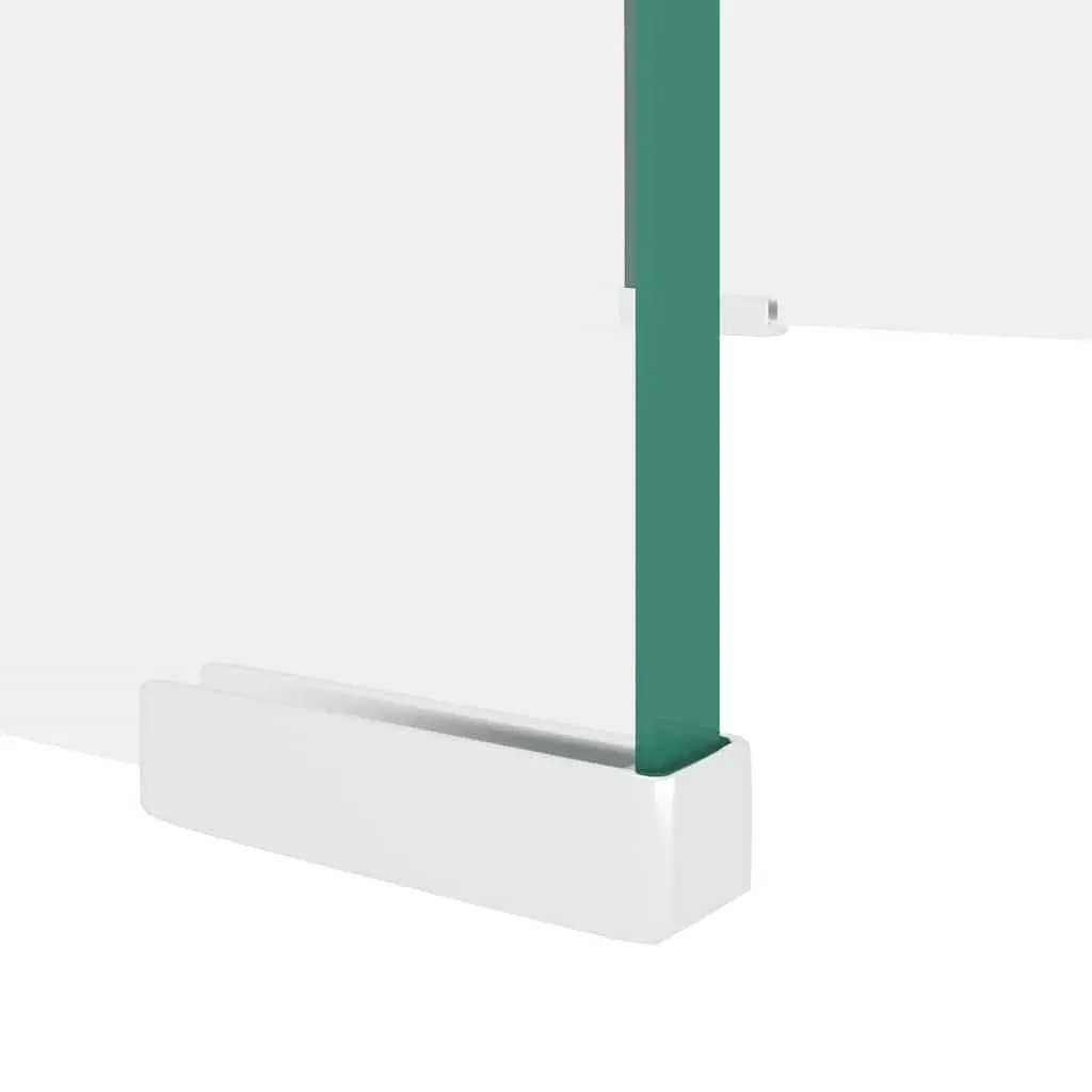 Glass TV Stand Transparent 40x25x11cm Tempered Glass Shelf Monitor Riser