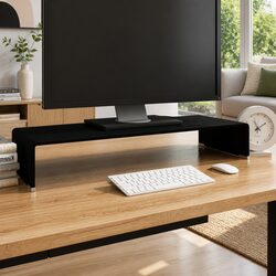 Efficient Glass TV Stand: Streamlined Design for Ease