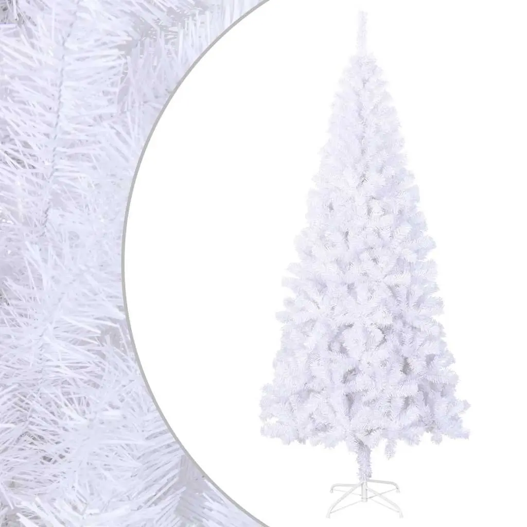 Artificial Christmas Tree 240cm White 1300 Branch Tips Holiday Home Garden Decor