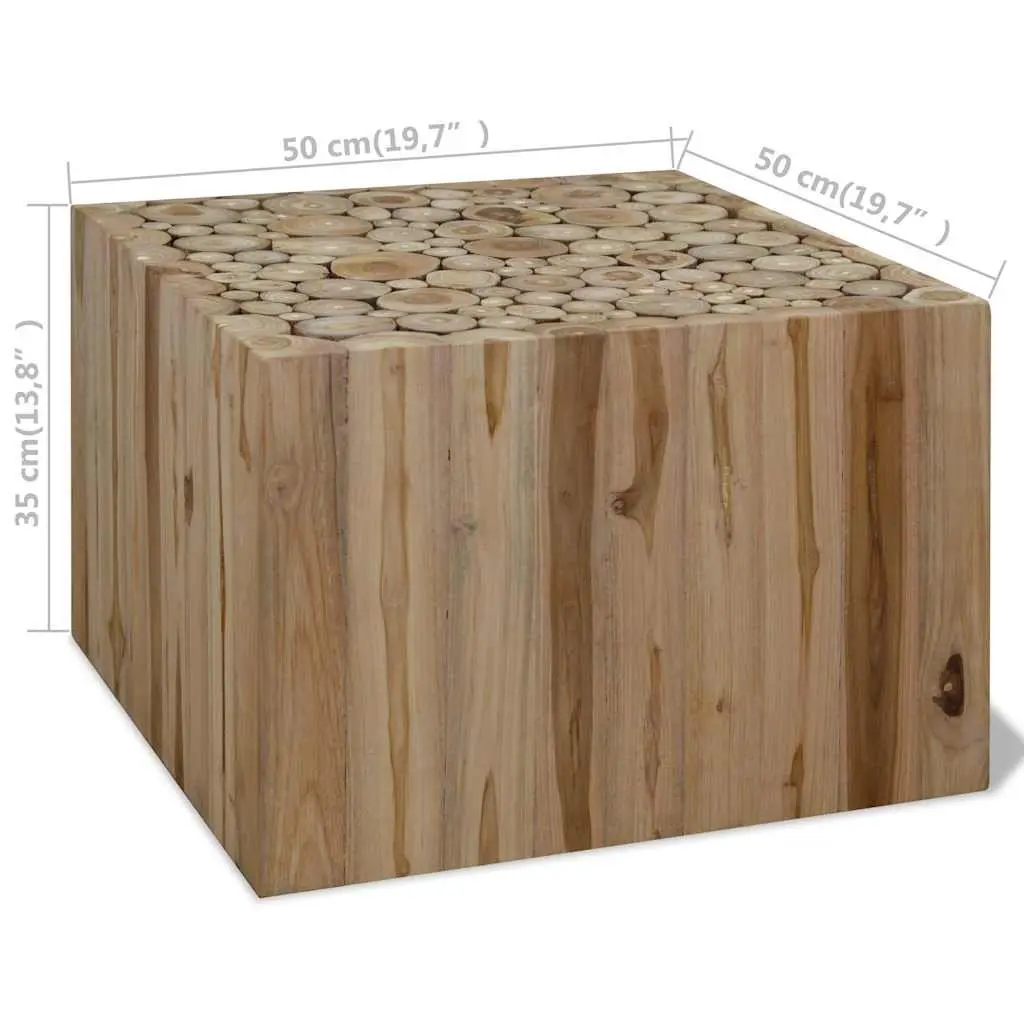 Coffee Table Brown 50x50x35 cm Sturdy Durable Home Furniture Decor