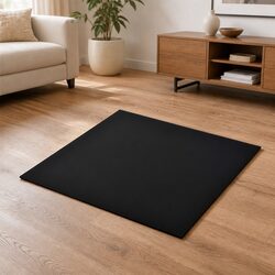 Concise 700x700mm Black Tempered Glass Table Top for Any Space