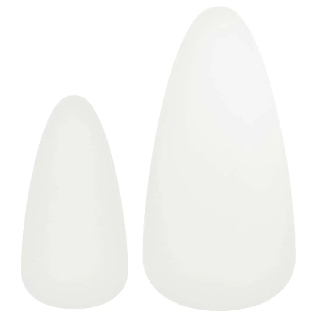 Coffee Table Set White 2 Pieces Scandinavian Style Accent Tables
