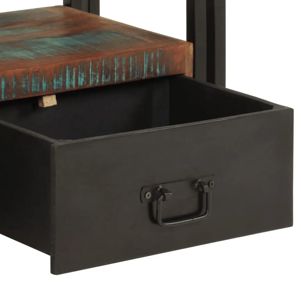 TV Cabinet Multicolour Solid Reclaimed Wood Industrial Style 3 Drawers Shelf Unit