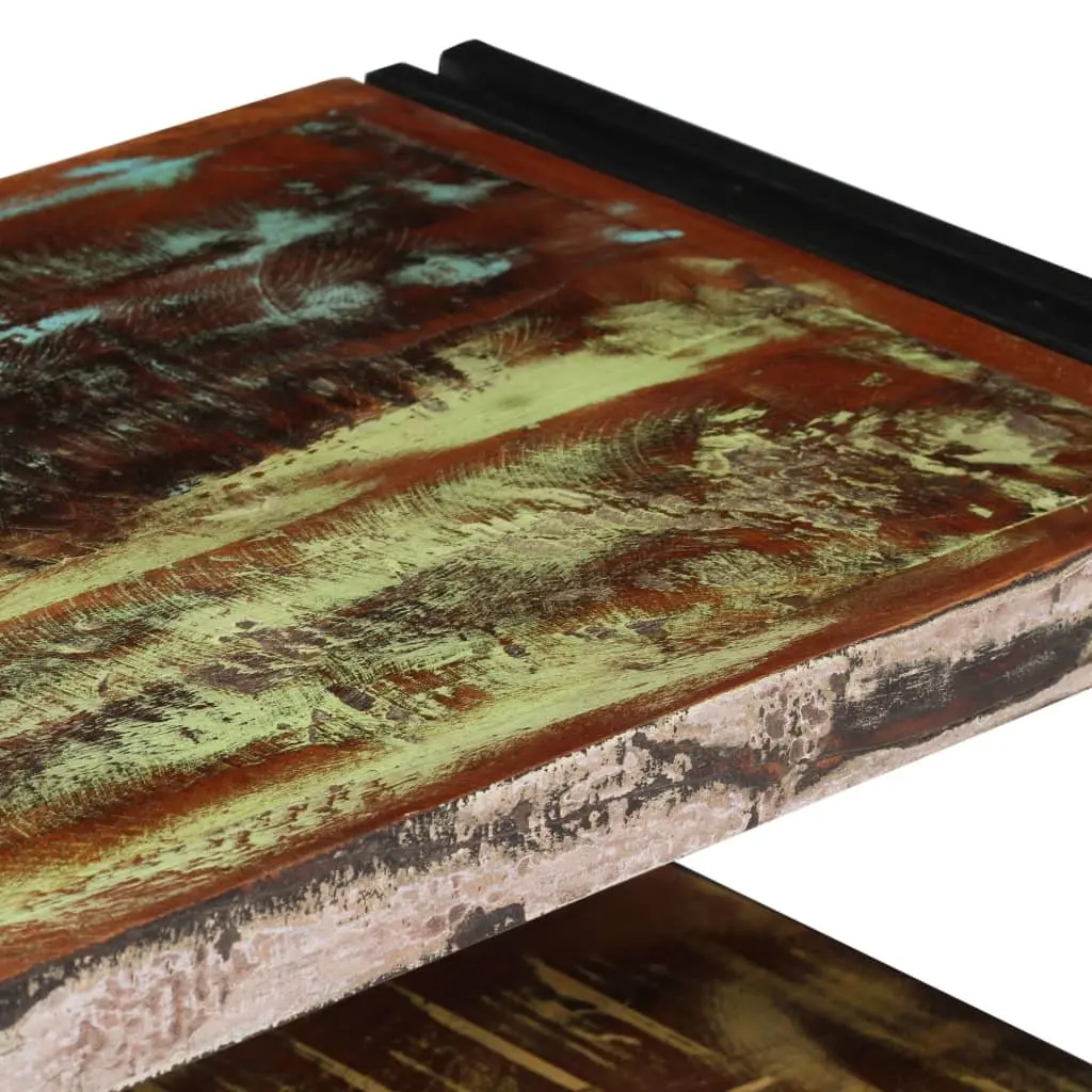 TV Cabinet Multicolour Solid Reclaimed Wood Industrial Style 3 Drawers Shelf Unit