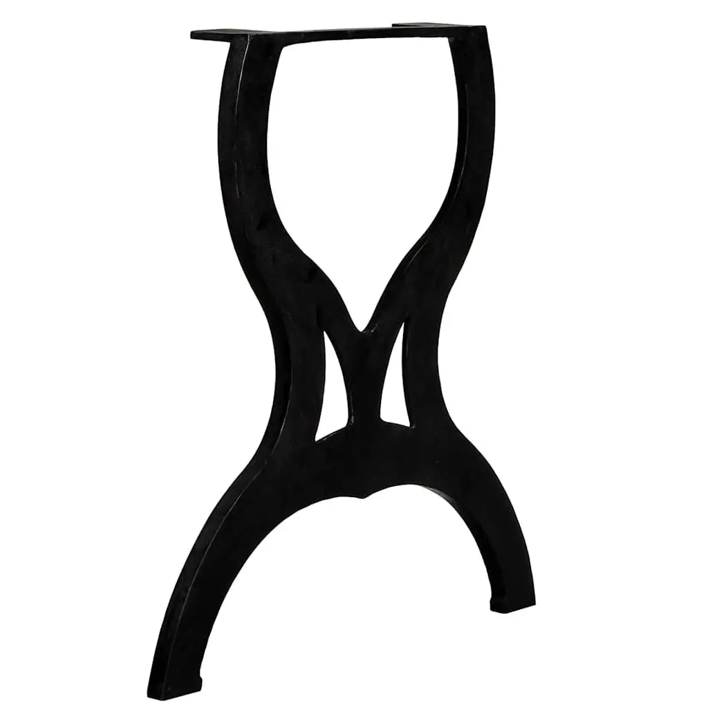 Cast Iron X-Frame Table Legs 2 pcs Industrial Dining Furniture Support Heavy