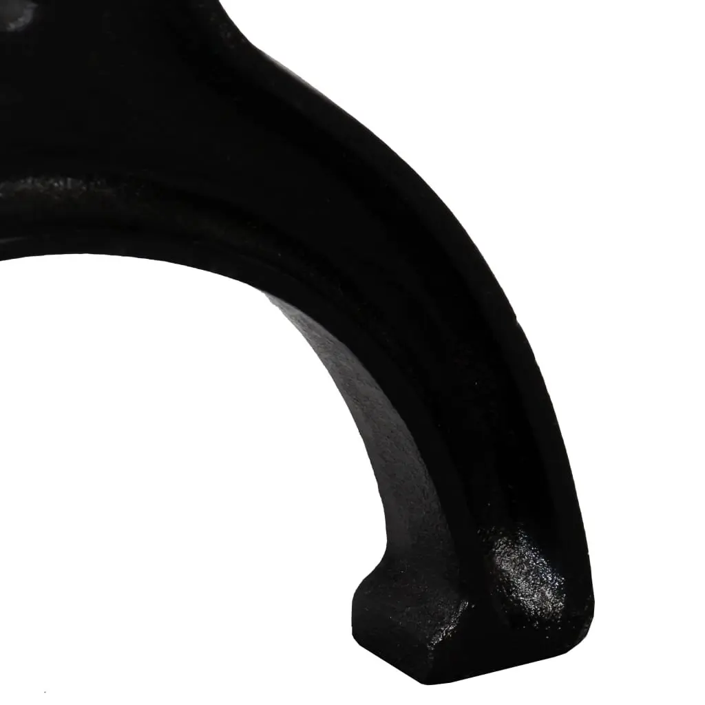 Cast Iron Bench Legs Black X-Frame Industrial Style Sturdy Support
