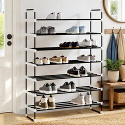 Efficient 7-Shelf Shoe Rack Design