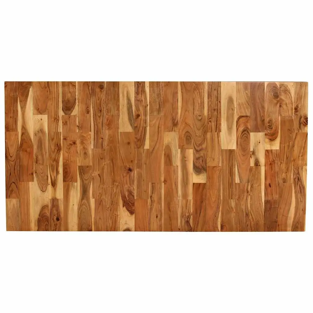 Dining Table Brown 180x90x76 cm Solid Acacia Mango Wood Handmade Construction