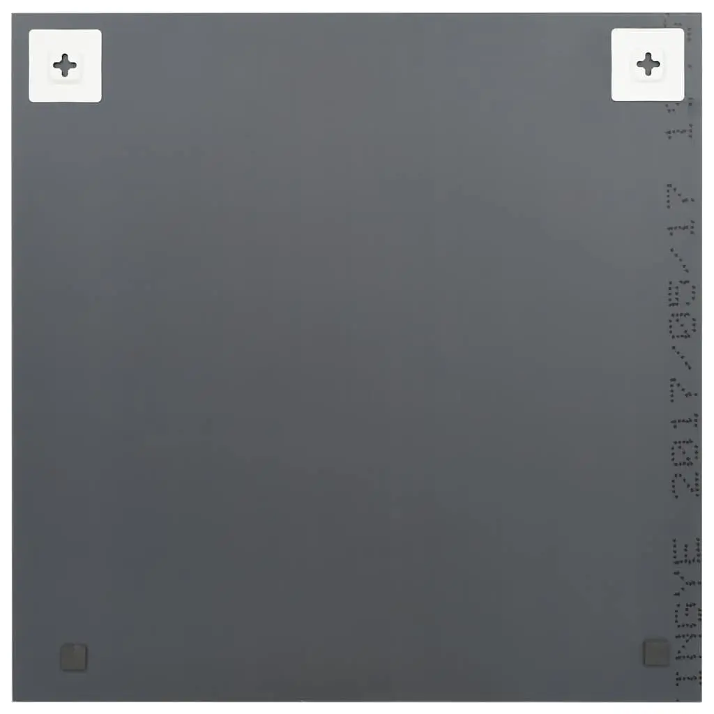 Square Wall Mirror Silver 40x40 cm Glass Decor Suitable for Bedroom Living Room Dressing Room
