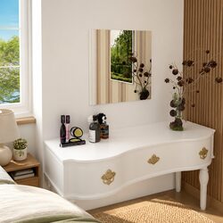 Elegant 50x50 cm Square Glass Mirror in Silver