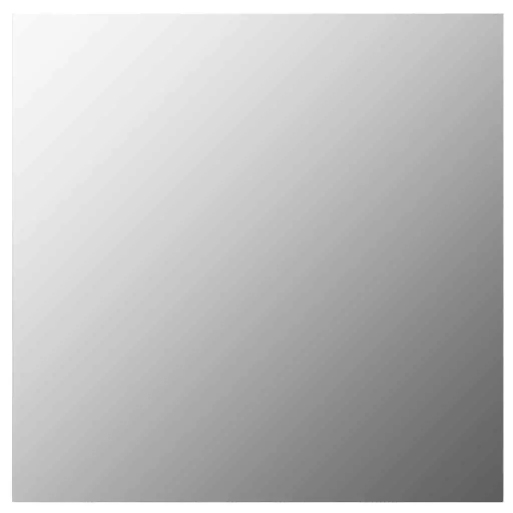 Wall Mirror 50x50 cm Square Glass Silver Bedroom Living Room Home Decor