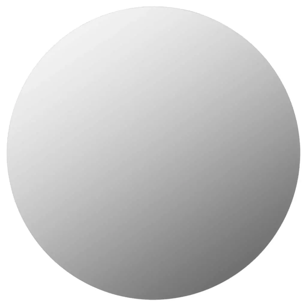 50cmDiameterSilverRoundMirrorModernMinimalistDesignIdealForHomeInteriorUseInLivingRoomBedroomBathroomOrHallway