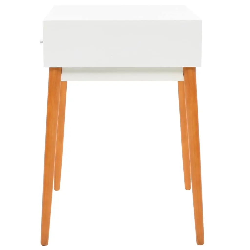 Dressing Table White 60W x 50D x 86H cm Hinged Mirror Panel with Jewellery Storage