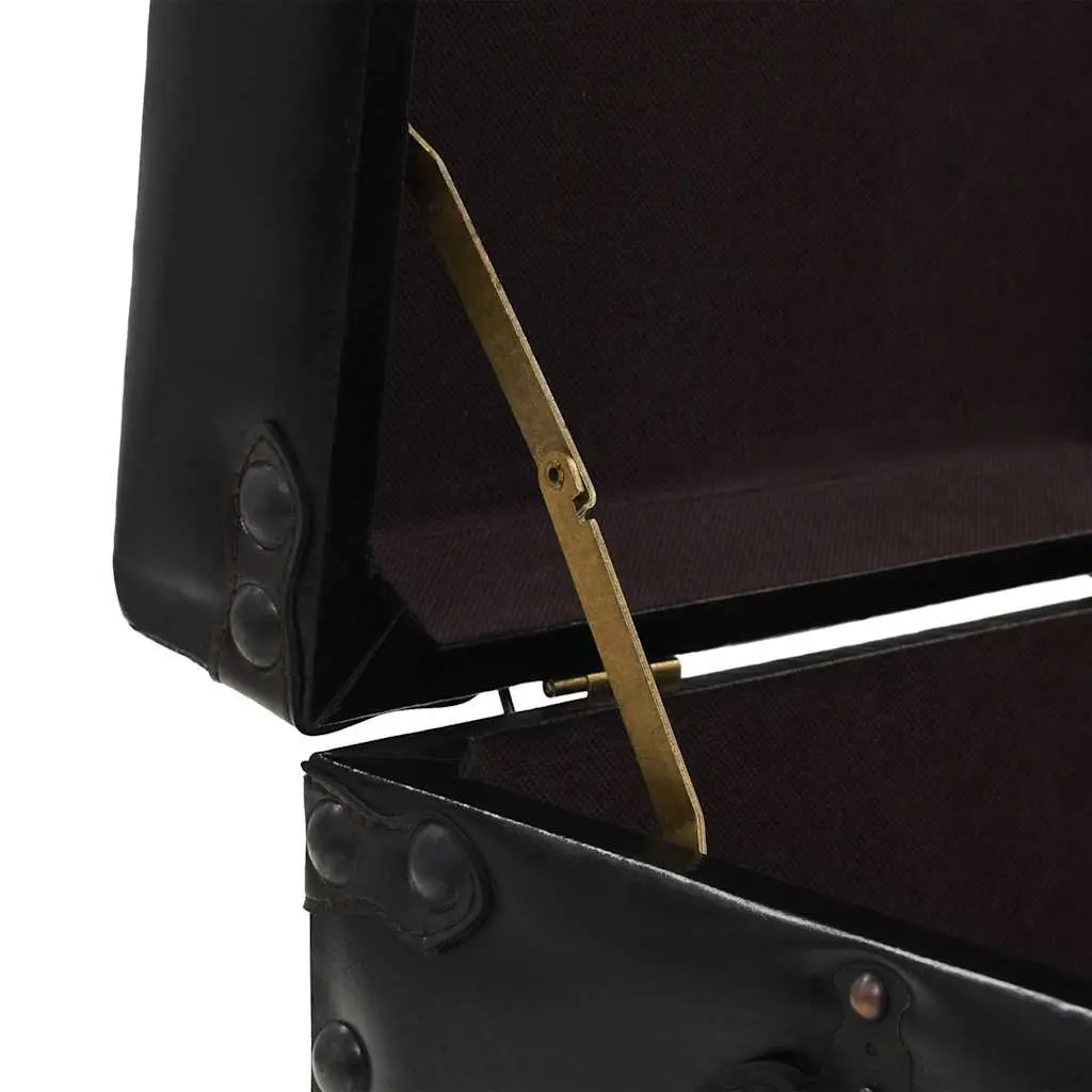 Coffee Table Trunk Design Black Storage Accent Table Living Room Furniture
