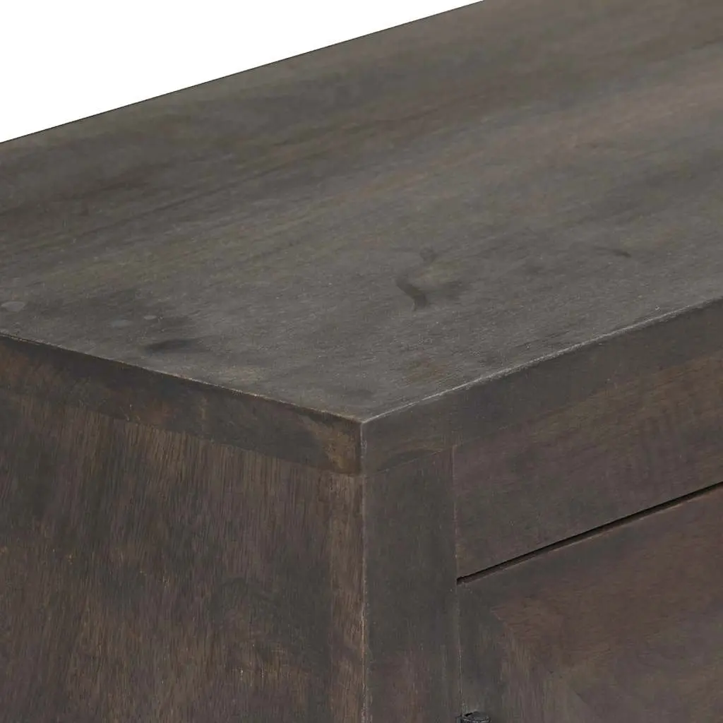 Grey Solid Mango Wood Entertainment Unit