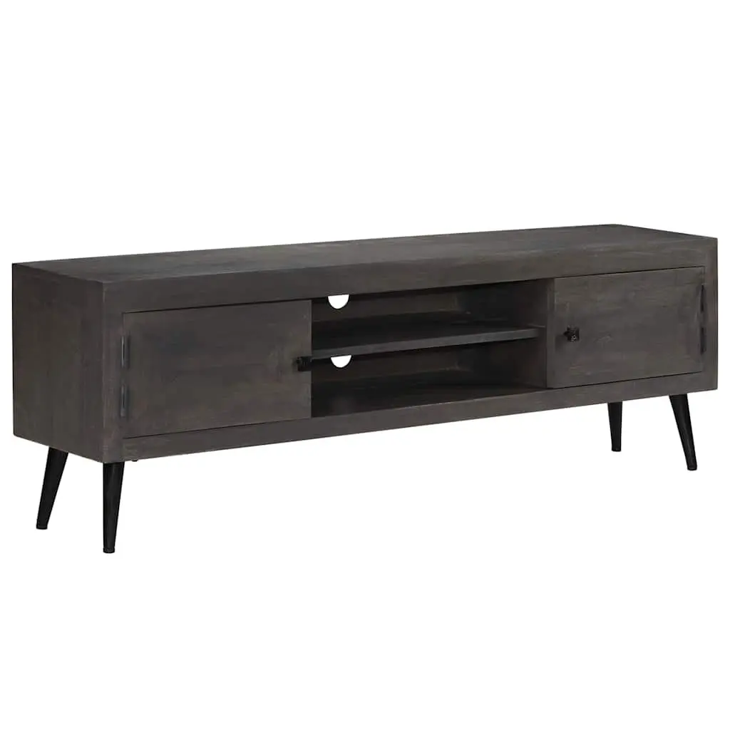 Grey Solid Mango Wood Entertainment Unit