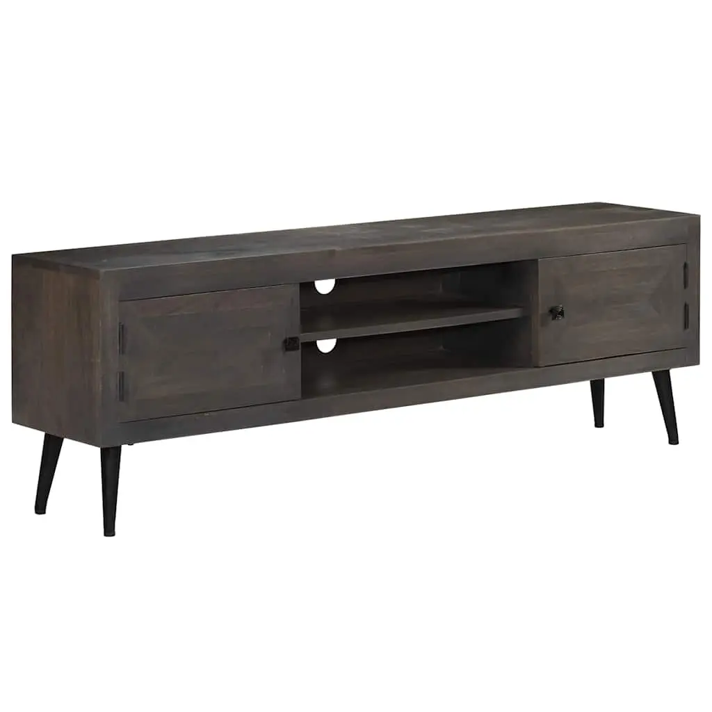 Grey Solid Mango Wood Entertainment Unit