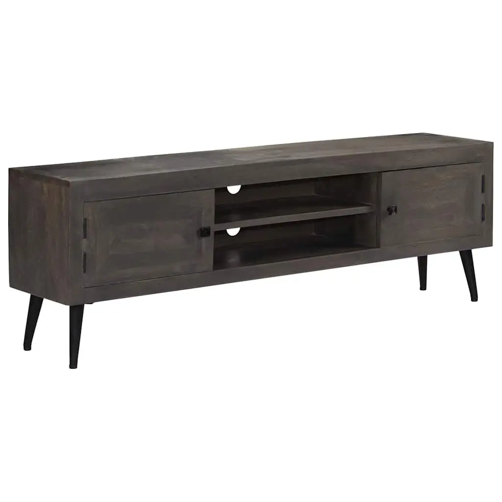 Grey Solid Mango Wood Entertainment Unit