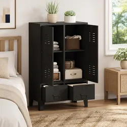 Compact Metal Wardrobe Cabinet for Smart Storage
