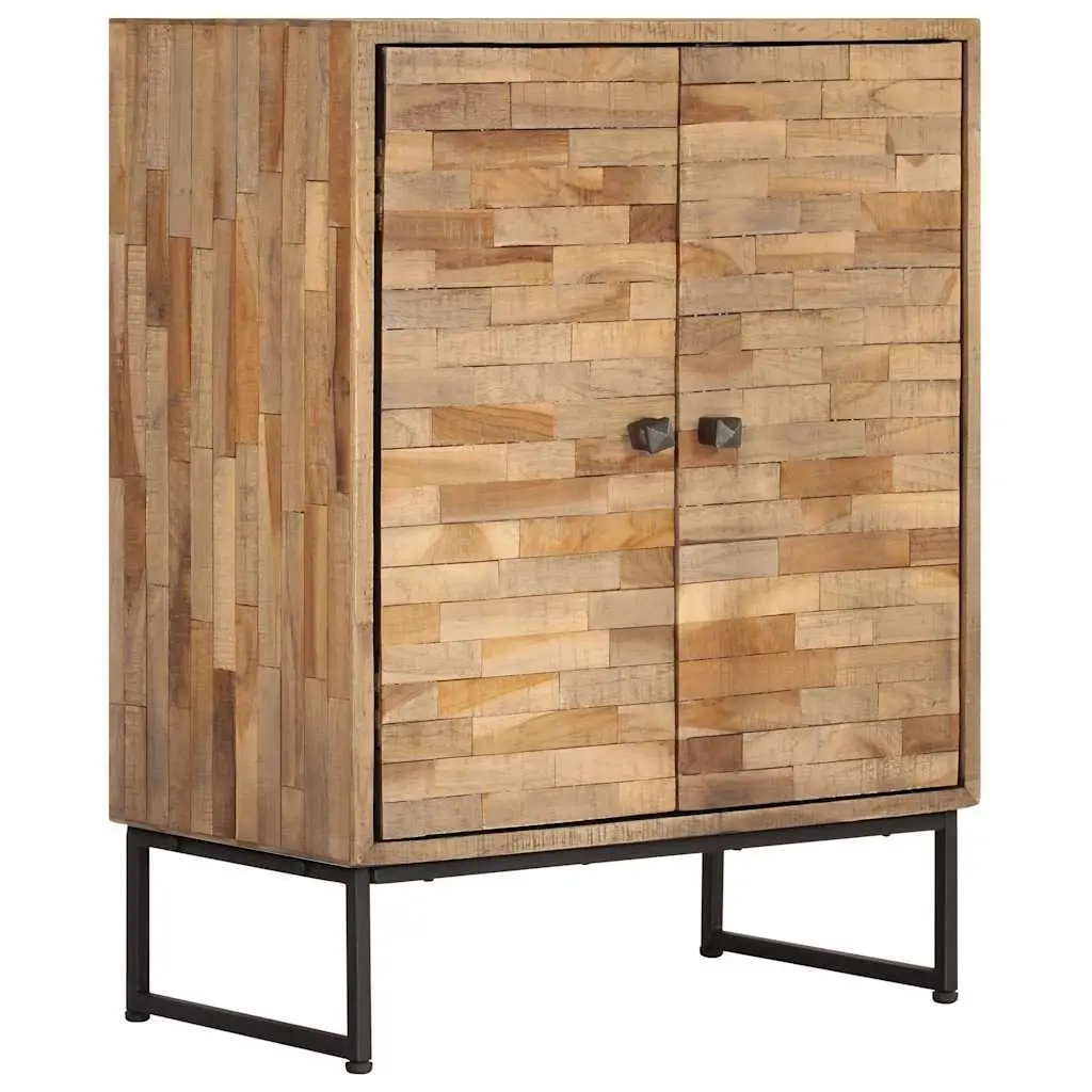 Reclaimed Teak Wood Sideboard Brown 60 x 30 x 75 cm Handmade Storage Cabinet