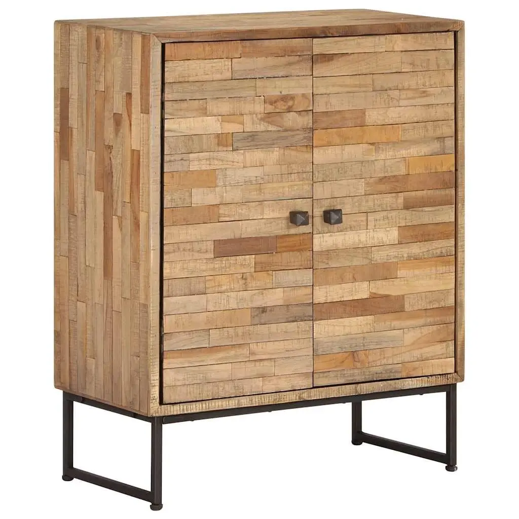 Reclaimed Teak Wood Sideboard Brown 60 x 30 x 75 cm Handmade Storage Cabinet
